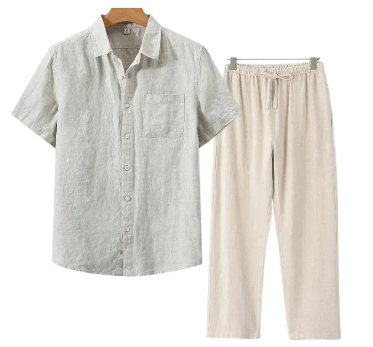 Ulisses - Conjunto de Linho Torino de Manga Curta