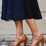 Rita - Sapatos Camel com Presilha