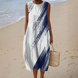 Liana - Vestido de Verão Azul Marinho