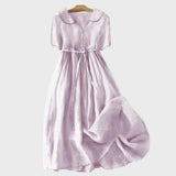 Madalena – Vestido Clássico com Botões