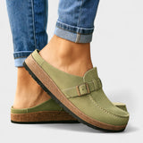 Inês - Mocassins de Camurça com Fivela