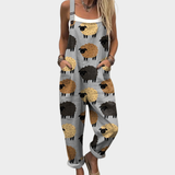 Tânia – Macacão Fluido Estampado