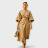 Sónia - Vestido elegante com mangas