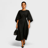 Sónia - Vestido elegante com mangas