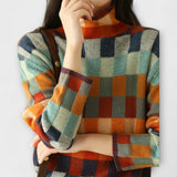Filipa - Camisa com Gola Alta em Caxemira