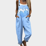 Andreia – Macacão Fluido Estampado