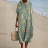 Evelina - Vestido Floral com Colarinho