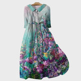 Nerisa – Vestido Floral em Degradê
