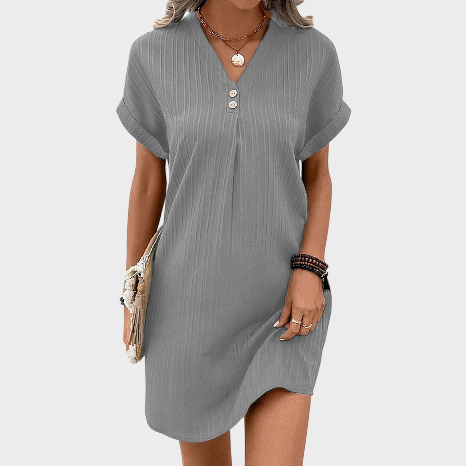 Luna - Vestido com Decote em V