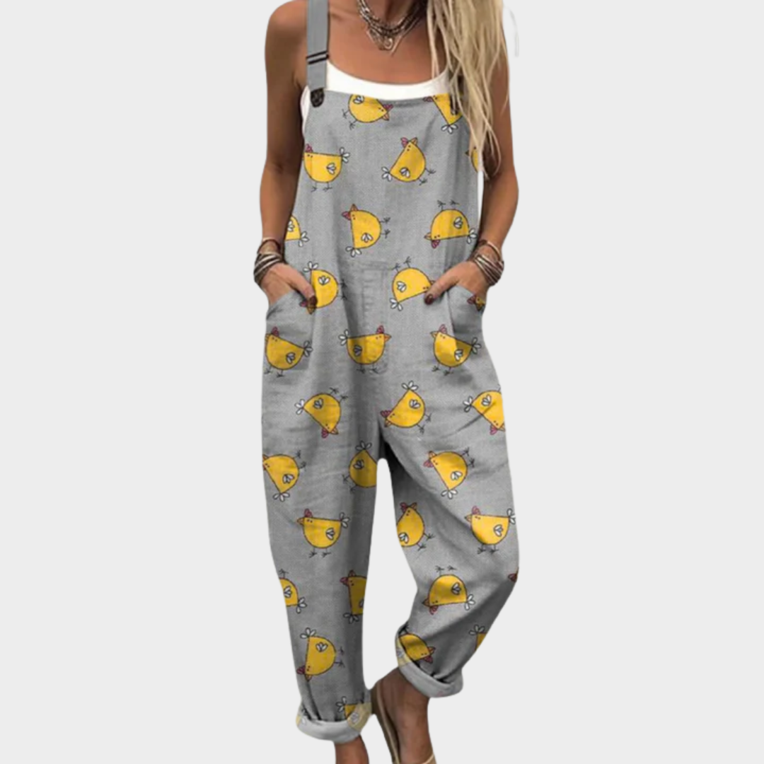 Júlia – Macacão Fluido Estampado