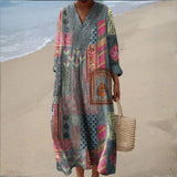 Conceição - Vestido Boho em Patchwork