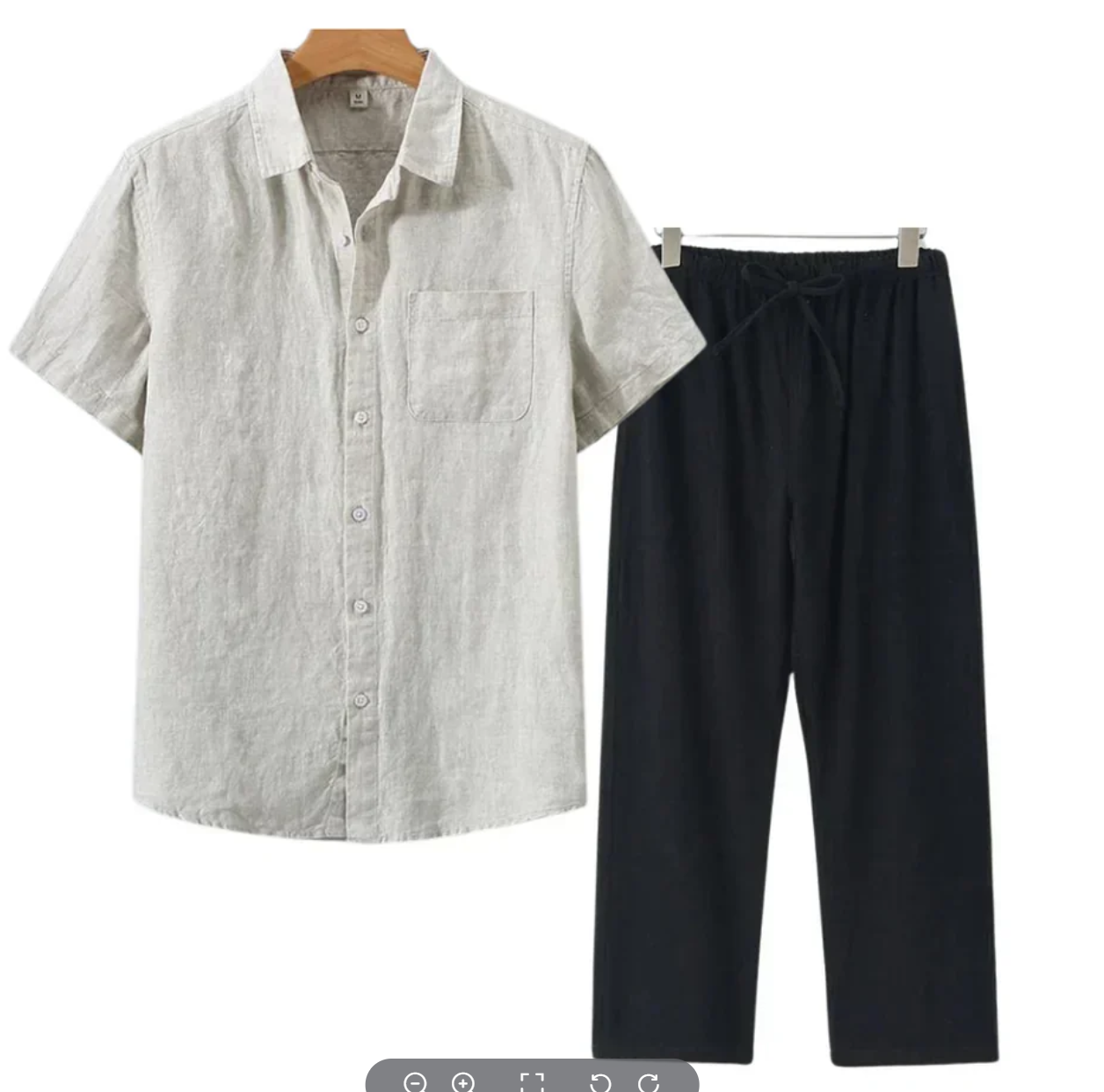 Ulisses - Conjunto de Linho Torino de Manga Curta