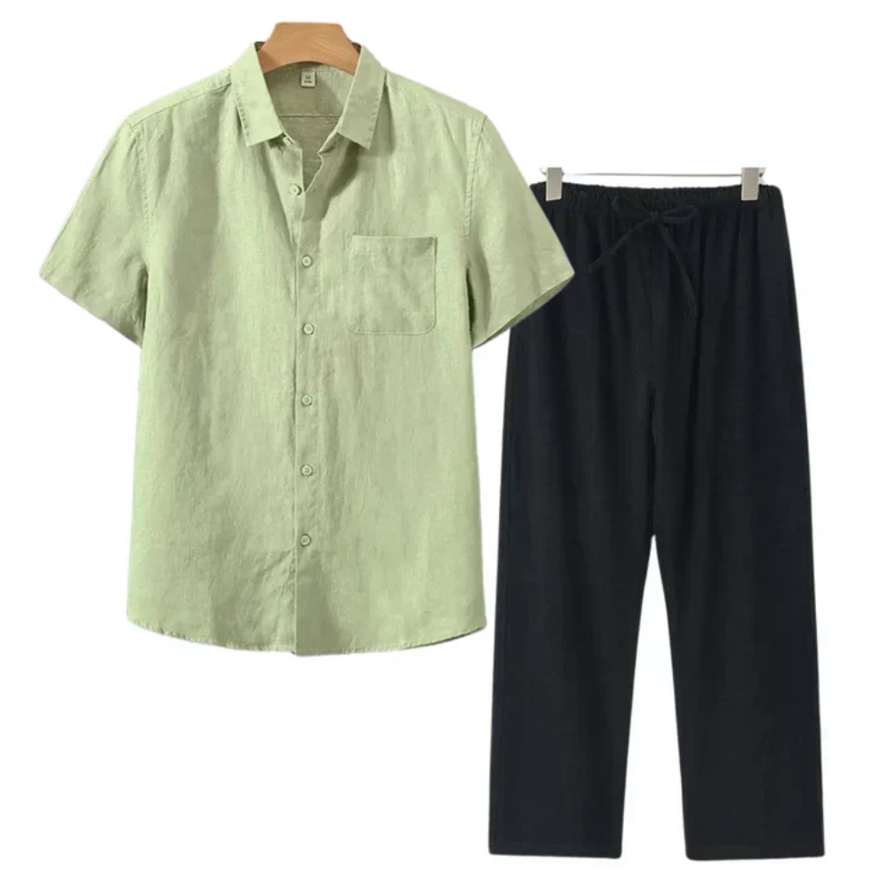 Ulisses - Conjunto de Linho Torino de Manga Curta