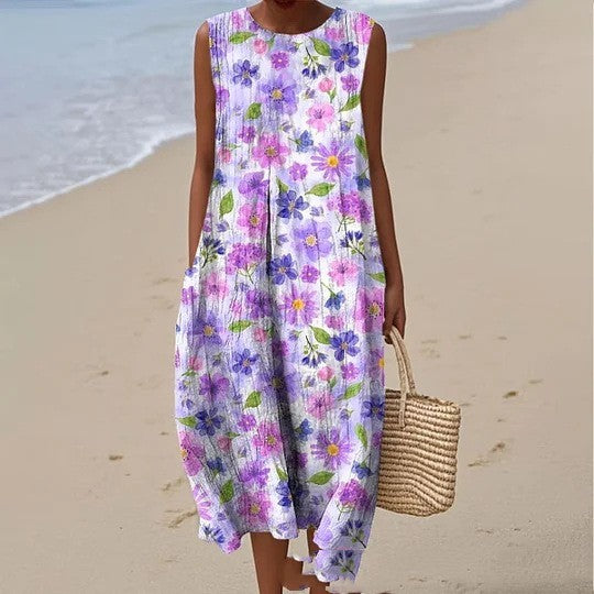 Isaura - Vestido Floral de Verão