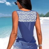 Márcia - Tankini com estampado geométrico