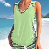 Márcia - Tankini com estampado geométrico