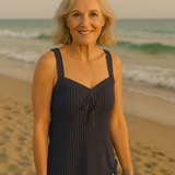 Paula - Conjunto de praia às riscas