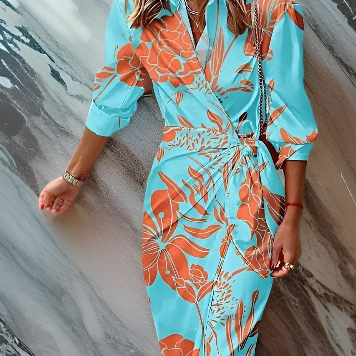 Amalia – Vestido de Primavera Longo