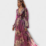 Cláudia - Vestido maxi elegante de alta qualidade