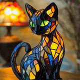 Gato Mistico - Lâmpada em Vitrais
