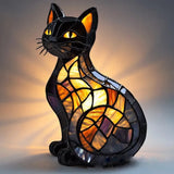Gato Brilhante - Lâmpada em Vitrais