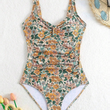 Luísa - Fato de banho com decote halter floral