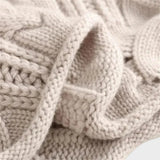 Luana – Camisola de Caxemira com Padrão Trançado