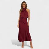 Laura - Vestido Longo de Festa em Cetim