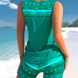 Márcia - Tankini com estampado geométrico