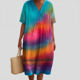 Ema - Vestido Tie-Dye ao Pôr do Sol