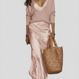 Alice - Vestido Acetinado com Camisola