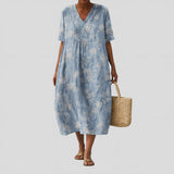 Alice - Vestido Fluido com Padrão Floral
