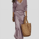 Alice - Vestido Acetinado com Camisola