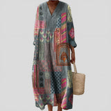 Conceição - Vestido Boho em Patchwork
