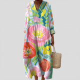 Mónica - Vestido Floral Vibrante