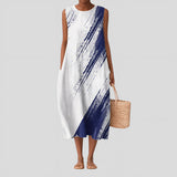 Liana - Vestido de Verão Azul Marinho