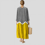 Xana - Vestido Zigzag com Contraste