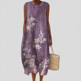 Elisa - Vestido Floral Malva