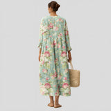 Camélia - Vestido Midi Floral Retro