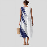 Liana - Vestido de Verão Azul Marinho