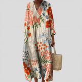 Margarida - Vestido Floral Artístico