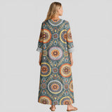 Paloma - Vestido Boho com Estampa Étnica