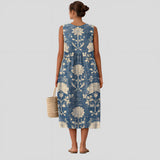 Carolina - Vestido Floral Damasco