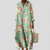 Camélia - Vestido Midi Floral Retro