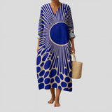 Dânia - Vestido de Verão com Padrão Gráfico