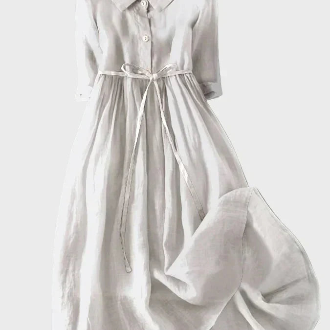 Dulce – Vestido com Gola Estruturada
