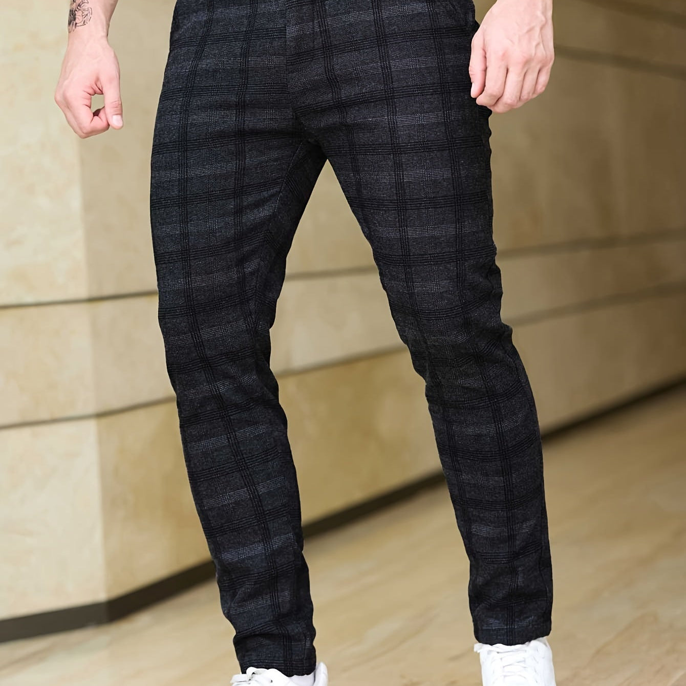Samuel – Calças Xadrez Slim Fit