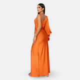 Caetana – Vestido Longo Assimétrico com Drapeado