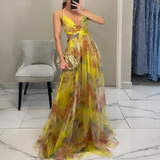 Luzia - Vestido Maxi com Estampado Floral