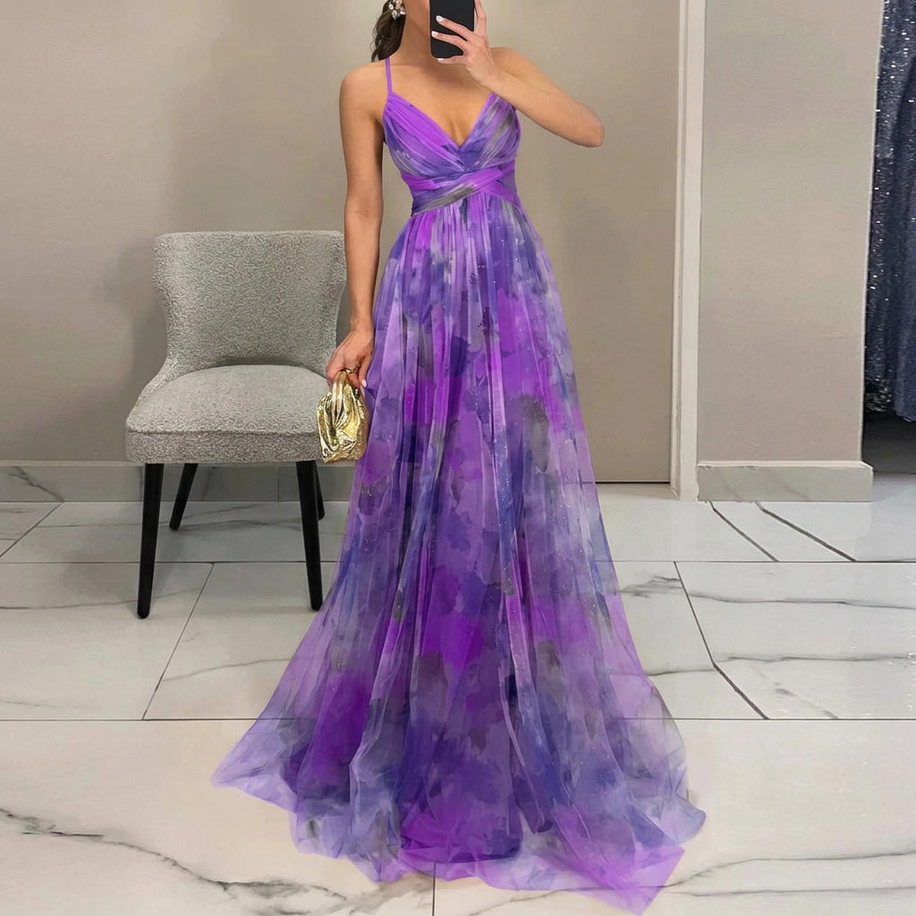 Luzia - Vestido Maxi com Estampado Floral